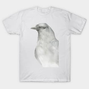 american crow watercolor portrait T-Shirt